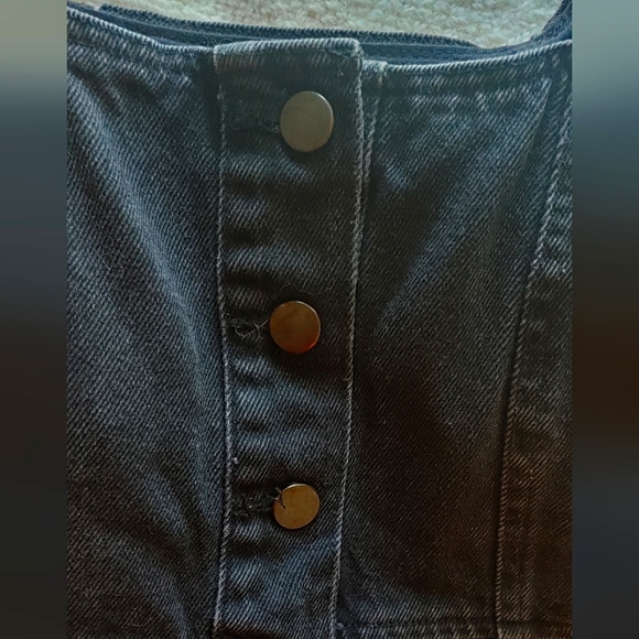 Urban Outfitters Black Denim Jumper - Picture 3 of 7